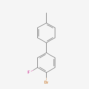 molecular formula C13H10BrF B6196836 4-bromo-3-fluoro-4'-methyl-1,1'-biphenyl CAS No. 1228186-79-5