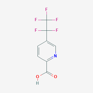 molecular formula C8H4F5NO2 B6198110 5-(1,1,2,2,2-pentafluoroethyl)pyridine-2-carboxylic acid CAS No. 1421951-82-7