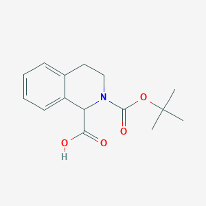 molecular formula C15H19NO4 B062014 2-(叔丁氧羰基)-1,2,3,4-四氢异喹啉-1-羧酸 CAS No. 166591-85-1