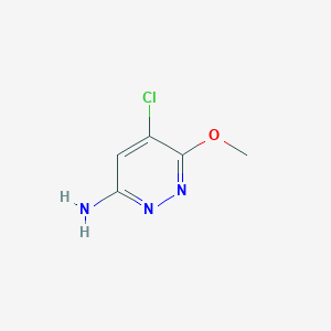 molecular formula C5H6ClN3O B6203679 5-chloro-6-methoxypyridazin-3-amine CAS No. 89182-21-8