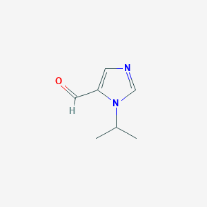 molecular formula C7H10N2O B062052 1-异丙基-1H-咪唑-5-甲醛 CAS No. 183012-99-9