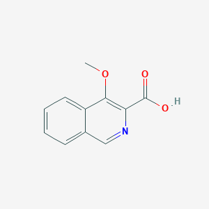 molecular formula C11H9NO3 B062065 4-Methoxyisoquinoline-3-carboxylic acid CAS No. 170621-98-4