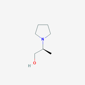 molecular formula C7H15NO B6210173 (2S)-2-(pyrrolidin-1-yl)propan-1-ol CAS No. 620627-26-1