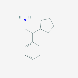 molecular formula C13H19N B062102 (2-环戊基-2-苯乙基)胺 CAS No. 175343-28-9