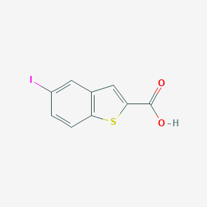 molecular formula C9H5IO2S B062106 5-Iodo-1-benzothiophene-2-carboxylic acid CAS No. 195607-61-5