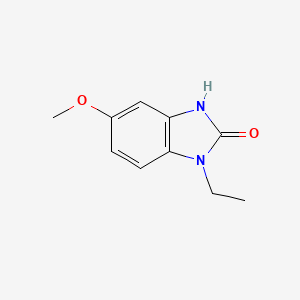 molecular formula C10H12N2O2 B6210713 1-ethyl-5-methoxy-2,3-dihydro-1H-1,3-benzodiazol-2-one CAS No. 58533-59-8