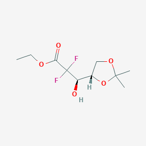 (R)-Ethyl 3-((S)-2,2-dimethyl-1,3-dioxolan-4-yl)-2,2-difluoro-3-hydroxypropanoate