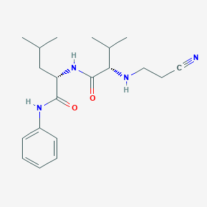 molecular formula C20H30N4O2 B062154 N-2-氰乙基-缬-亮-苯甲酰胺 CAS No. 194351-52-5