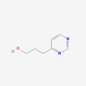 molecular formula C7H10N2O B062221 3-(嘧啶-4-基)丙-1-醇 CAS No. 169339-21-3