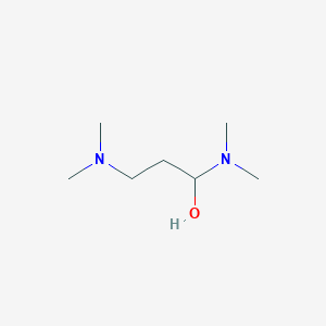 molecular formula C7H18N2O B062238 1,3-Bis(dimethylamino)propan-1-ol CAS No. 161220-90-2