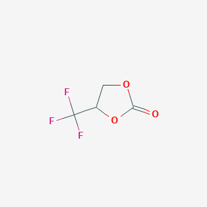 molecular formula C4H3F3O3 B062241 4-(Trifluoromethyl)-1,3-dioxolan-2-one CAS No. 167951-80-6