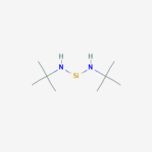 molecular formula C8H20N2Si B062249 二氨基硅烷，N,N'-双(1,1-二甲基乙基)- CAS No. 186598-40-3