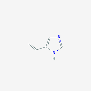 molecular formula C5H6N2 B6226476 4-ethenyl-1H-imidazole CAS No. 3718-04-5