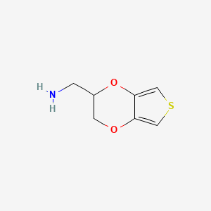 molecular formula C7H9NO2S B6227583 1-{2H,3H-噻吩并[3,4-b][1,4]二氧杂环-2-基}甲胺 CAS No. 1003863-36-2