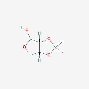 molecular formula C7H12O4 B062281 2,3-O-Isopropylidene-D-erythrofuranose CAS No. 189996-60-9