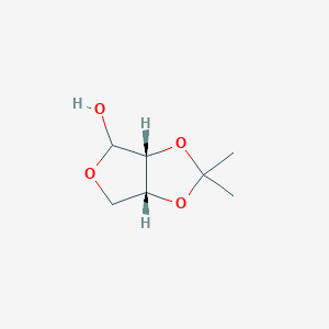 molecular formula C7H12O4 B062281 2,3-O-イソプロピリデン-D-エリトロフラノース CAS No. 189996-60-9