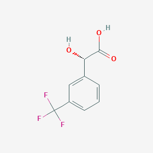 molecular formula C9H7F3O3 B6229747 (2S)-2-hydroxy-2-[3-(trifluoromethyl)phenyl]acetic acid CAS No. 1198319-99-1