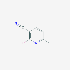 molecular formula C7H5FN2 B6230588 2-氟-6-甲基吡啶-3-腈 CAS No. 54957-80-1