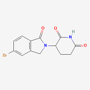 molecular formula C13H11BrN2O3 B6230816 3-(5-bromo-1-oxo-2,3-dihydro-1H-isoindol-2-yl)piperidine-2,6-dione CAS No. 1010100-26-1