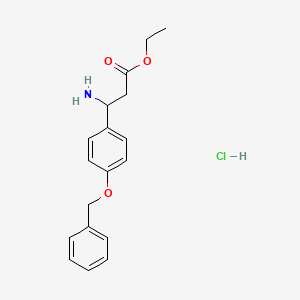 ethyl 3-amino-3-[4-(benzyloxy)phenyl]propanoate hydrochloride