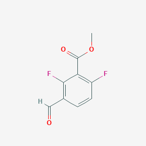molecular formula C9H6F2O3 B6231621 methyl 2,6-difluoro-3-formylbenzoate CAS No. 1993479-30-3