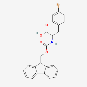 molecular formula C24H20BrNO4 B6231714 3-(4-bromophenyl)-2-({[(9H-fluoren-9-yl)methoxy]carbonyl}amino)propanoic acid CAS No. 276262-70-5