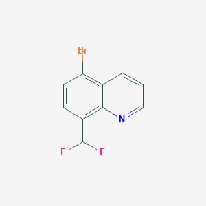 molecular formula C10H6BrF2N B6231780 5-bromo-8-(difluoromethyl)quinoline CAS No. 2248394-00-3
