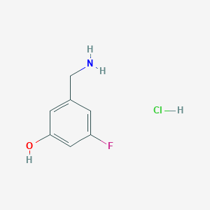 molecular formula C7H9ClFNO B6232322 3-(氨甲基)-5-氟苯酚盐酸盐 CAS No. 2061979-49-3