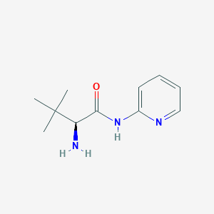 molecular formula C11H17N3O B062324 (S)-2-Amino-3,3-dimethyl-N-pyridin-2-ylbutyramide CAS No. 171764-07-1