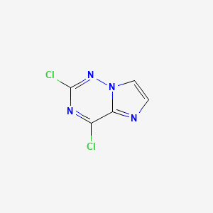 molecular formula C5H2Cl2N4 B6232740 2,4-dichloroimidazo[2,1-f][1,2,4]triazine CAS No. 1810700-89-0