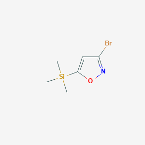 molecular formula C6H10BrNOSi B6233457 3-溴-5-(三甲基甲硅烷基)-1,2-噁唑 CAS No. 181947-25-1