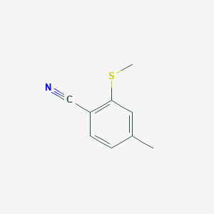 molecular formula C9H9NS B6233498 4-methyl-2-(methylsulfanyl)benzonitrile CAS No. 1247534-24-2
