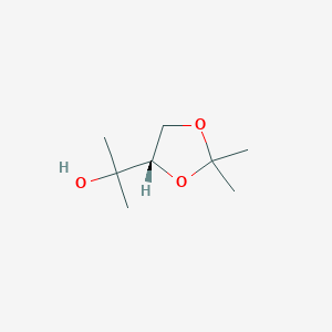 molecular formula C8H16O3 B6234122 2-[(4R)-2,2-dimethyl-1,3-dioxolan-4-yl]propan-2-ol CAS No. 82268-15-3