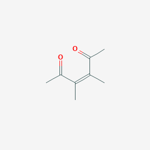 molecular formula C8H12O2 B062343 (Z)-3,4-dimethylhex-3-ene-2,5-dione CAS No. 187830-21-3