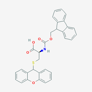 molecular formula C31H25NO5S B062345 Fmoc-S-xanthyl-L-cysteine CAS No. 186829-25-4