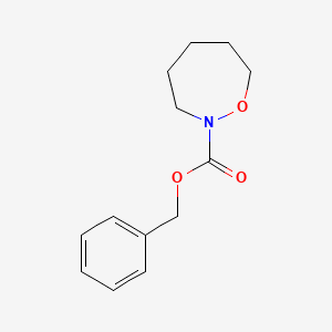 molecular formula C13H17NO3 B6234785 benzyl 1,2-oxazepane-2-carboxylate CAS No. 1217295-83-4