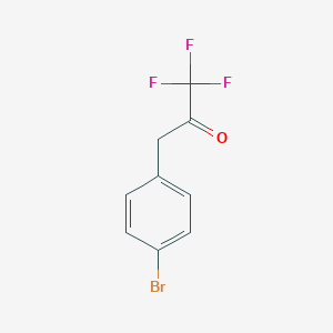 molecular formula C9H6BrF3O B062351 3-(4-Bromophenyl)-1,1,1-trifluoro-2-propanone CAS No. 161809-64-9
