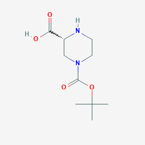 molecular formula C10H18N2O4 B062365 (r)-1-Boc-piperazine-3-carboxylic acid CAS No. 192330-11-3