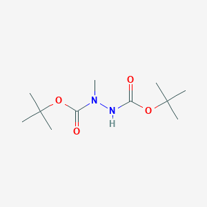 molecular formula C11H22N2O4 B6236674 N'-[(tert-butoxy)carbonyl]-N-methyl(tert-butoxy)carbohydrazide CAS No. 202980-96-9