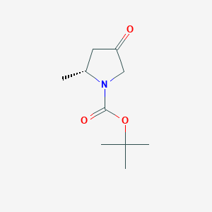 molecular formula C10H17NO3 B6236804 tert-butyl (2R)-2-methyl-4-oxopyrrolidine-1-carboxylate CAS No. 1027775-28-5