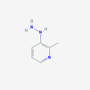 molecular formula C6H9N3 B062370 3-Hydrazinyl-2-methylpyridine CAS No. 160590-37-4