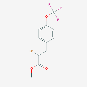 molecular formula C11H10BrF3O3 B062371 2-溴-3-(4-(三氟甲氧基)苯基)丙酸甲酯 CAS No. 175203-81-3
