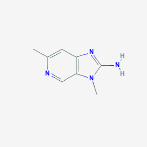 molecular formula C9H12N4 B062385 3,4,6-Trimethyl-3H-imidazo[4,5-c]pyridin-2-amine CAS No. 193690-74-3