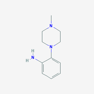 molecular formula C11H17N3 B062419 2-(4-甲基-1-哌嗪基)苯胺 CAS No. 180605-36-1