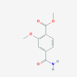 molecular formula C10H11NO4 B6242351 methyl 4-carbamoyl-2-methoxybenzoate CAS No. 1513849-41-6