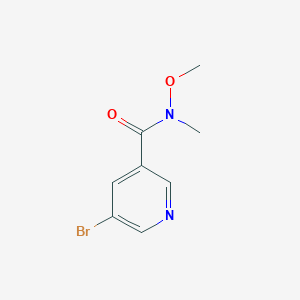 molecular formula C8H9BrN2O2 B062460 5-溴-N-甲氧基-N-甲基烟酰胺 CAS No. 183608-47-1