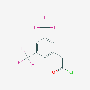 molecular formula C10H5ClF6O B062470 3,5-双(三氟甲基)苯乙酰氯 CAS No. 174083-39-7