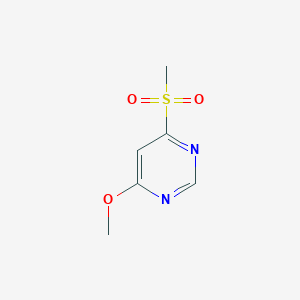 molecular formula C6H8N2O3S B6247074 4-methanesulfonyl-6-methoxypyrimidine CAS No. 98135-08-1
