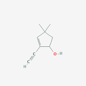 B062486 2-Ethynyl-4,4-dimethyl-2-cyclopenten-1-ol CAS No. 181276-85-7