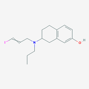 B062488 7-[3-Iodoprop-2-enyl(propyl)amino]-5,6,7,8-tetrahydronaphthalen-2-ol CAS No. 159559-71-4